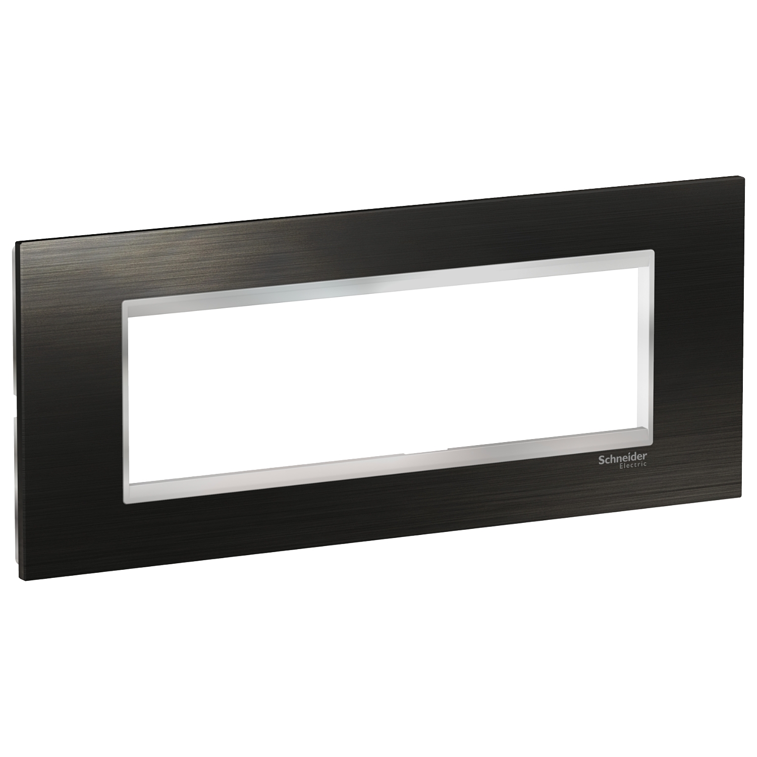 Rama ornament Schneider Easy Styl 7 module Inox Negru/Crom LMR7737038