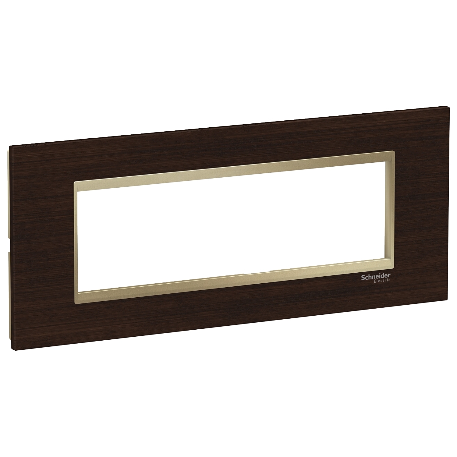 Rama ornament Schneider Easy Styl 7 module Lemn Wenge/Bej metalic LMR7847039