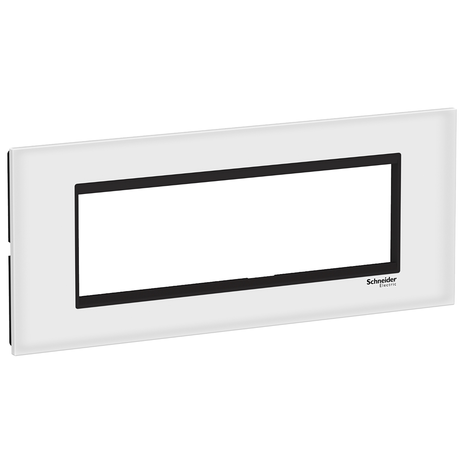 Rama ornament Schneider Easy Styl 7 module Sticla Alb/Negru LMR7967031