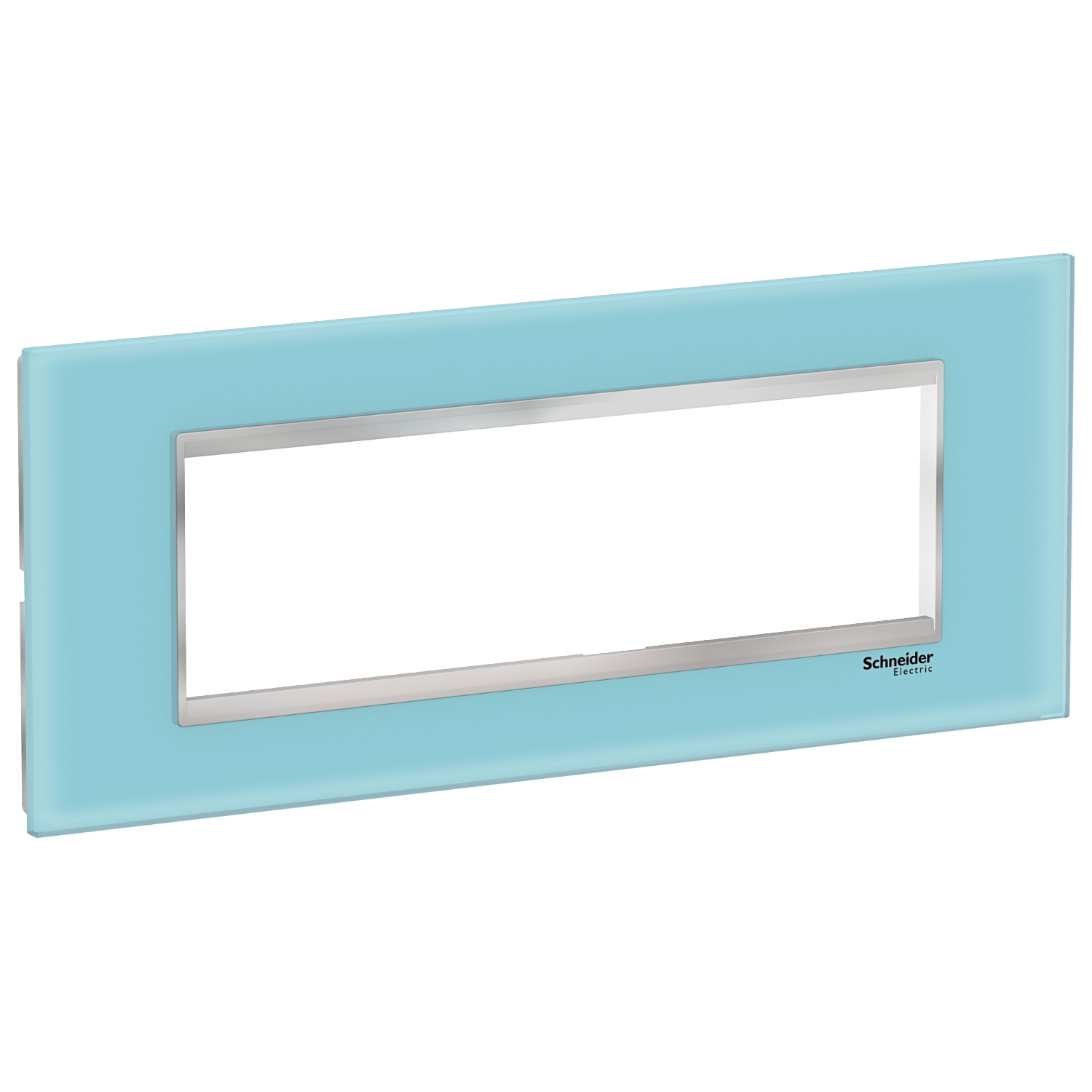Rama ornament Schneider Easy Styl 7 module Sticla Albastru/Crom LMR7917038