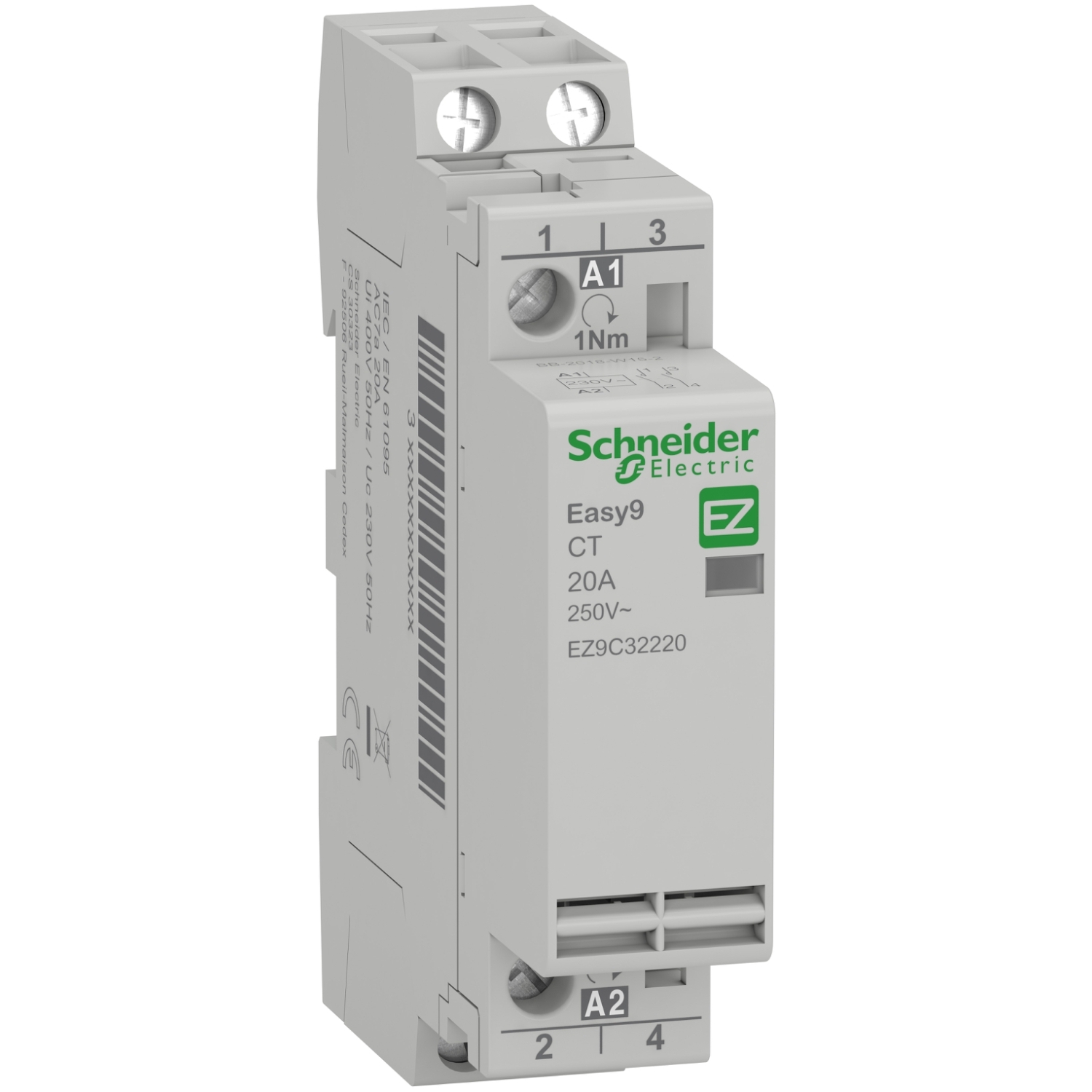 Easy9 Contactor modular 20A 2NO