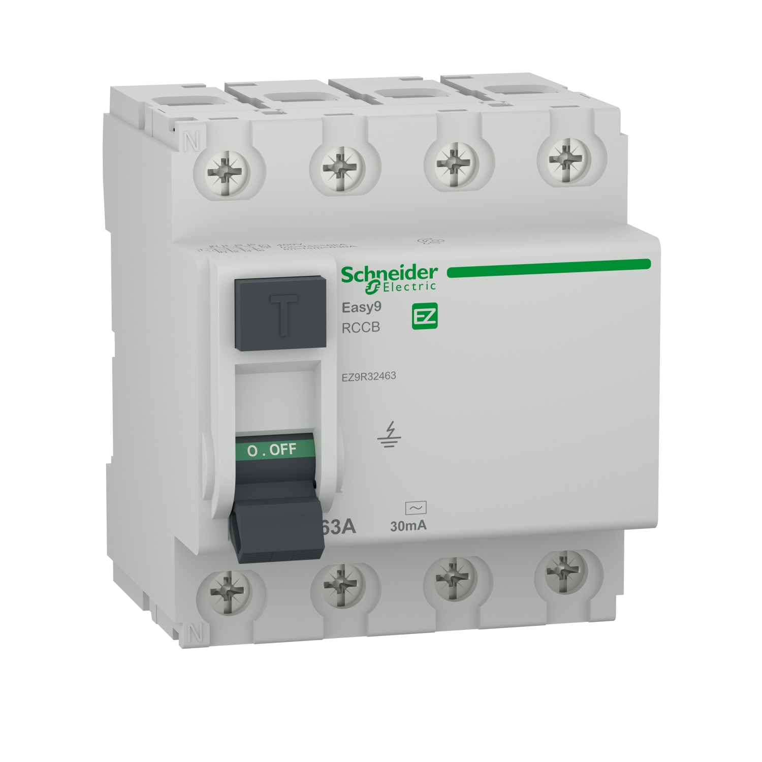Easy9 intrerupator diferential RCCB 4P AC 30 mA 63A Schneider EZ9R32463