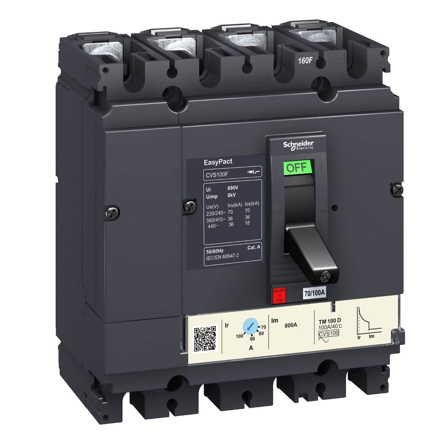 Easypact Cvs - Cvs160F Tm160D - intreruptor - 4P/4D Schneider LV516353