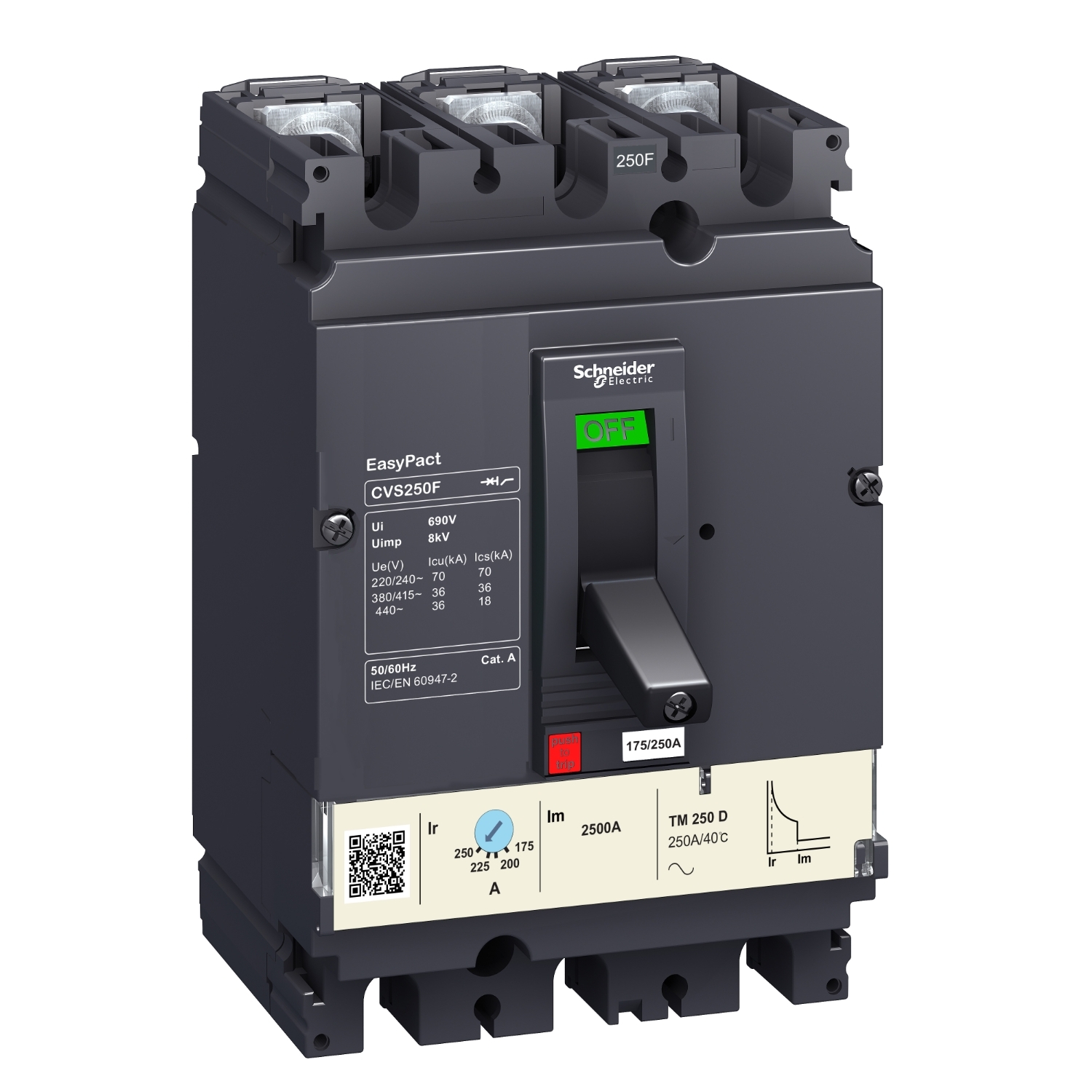 Easypact Cvs - CVS250F TM250D intreruptor - 3P/3d Schneider LV525333