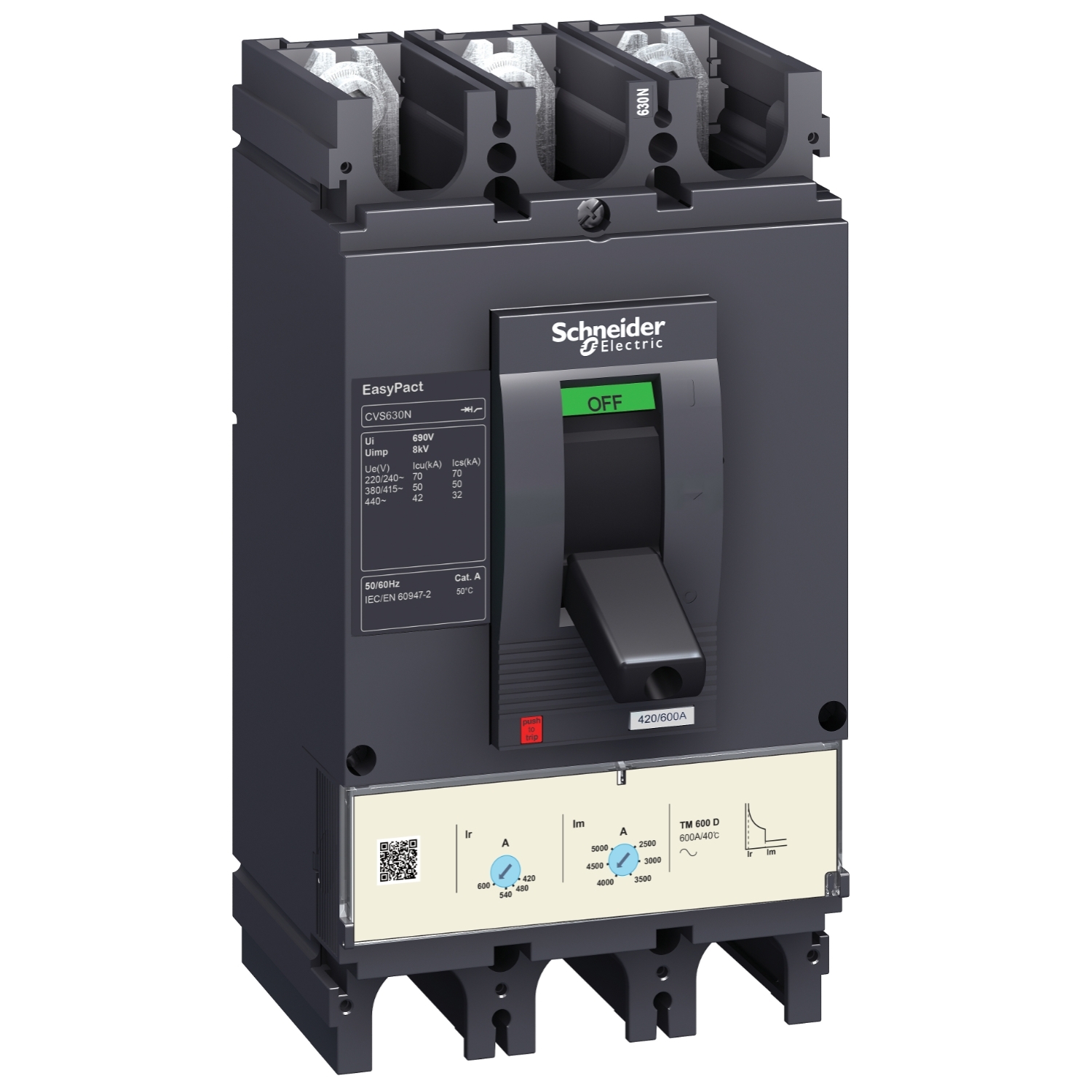 Easypact Cvs - Cvs630F Tm500D intreruptor - 3P/3D Schneider LV563305