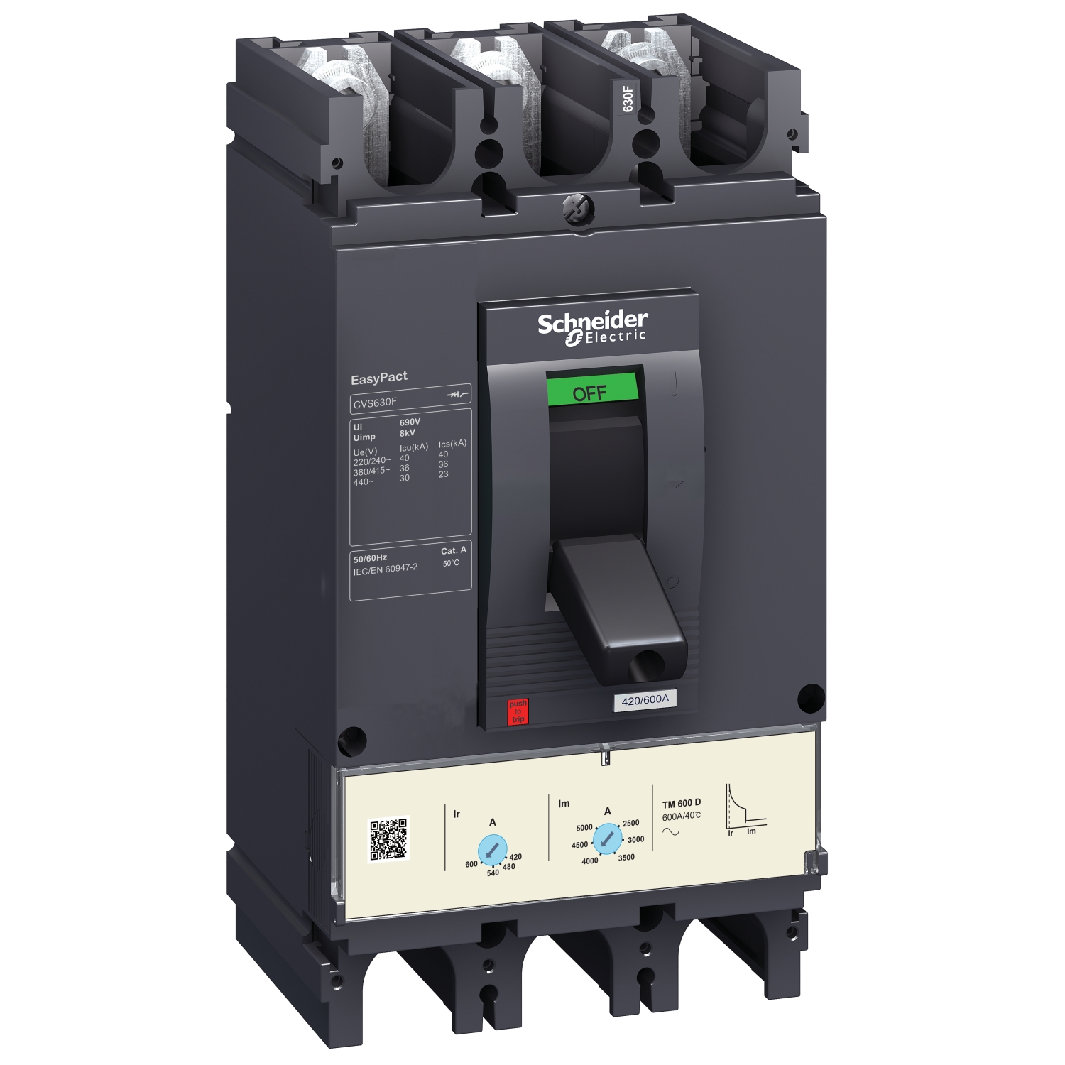 Easypact Cvs - CVS630F TM600D intreruptor - 3P/3d Schneider LV563306