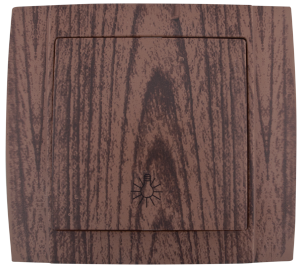 Hakan Intrerupator cu revenire Wenge cu LED Elmark 380824