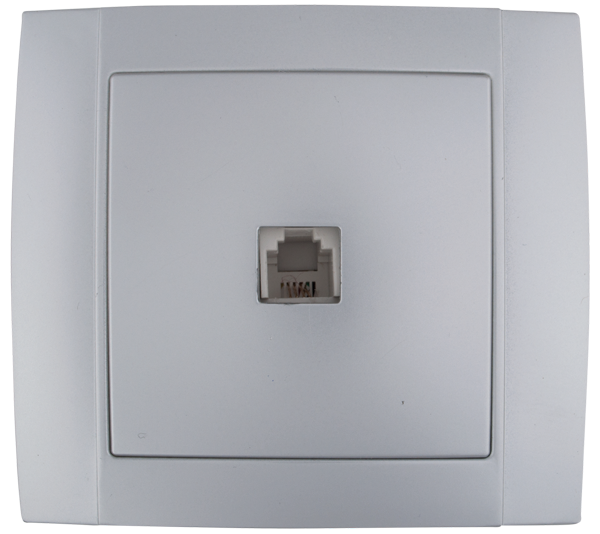Hakan Priza date RJ45 Argintiu Elmark 380835