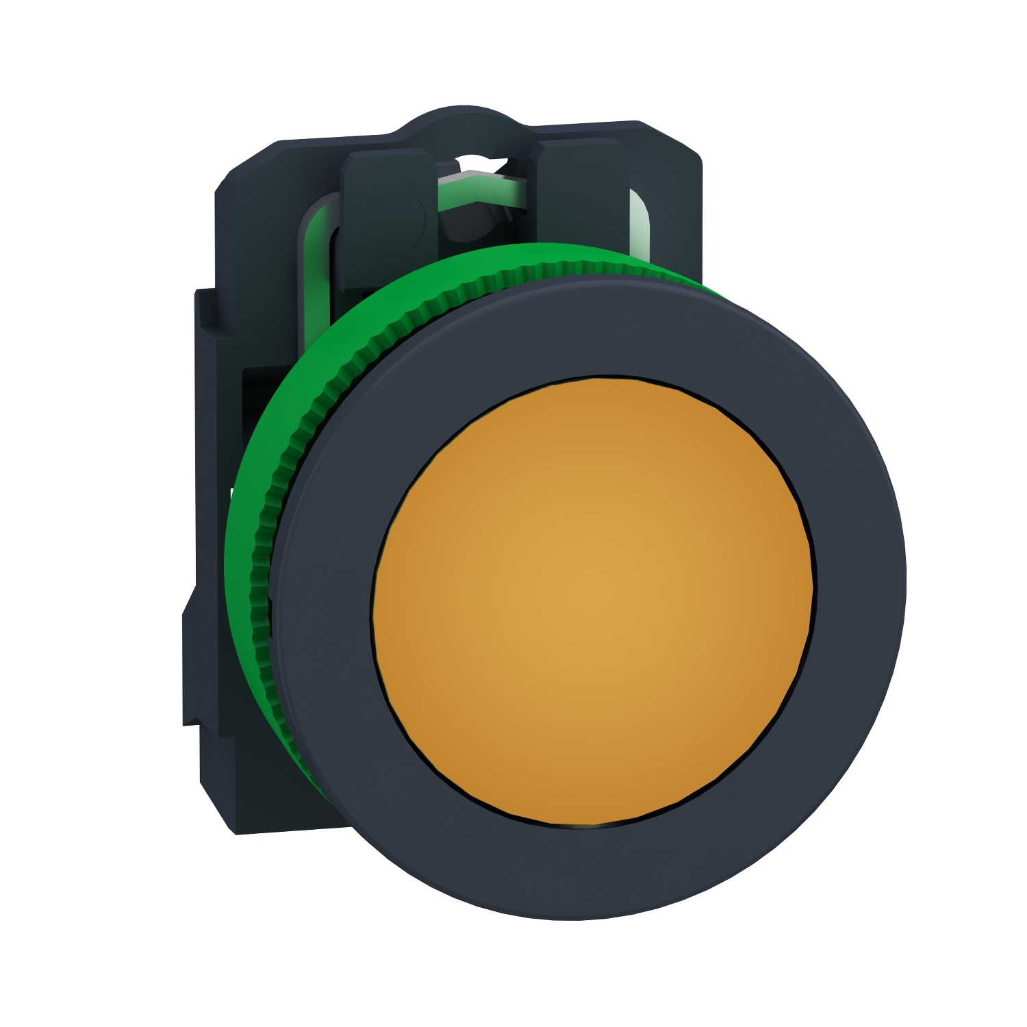 Harmony XB5, Lampa de control antimicrobiana, plastic, portocaliu, Ø30, Led integrat, 24 V AC/DC, Schneider, XB5FVB5