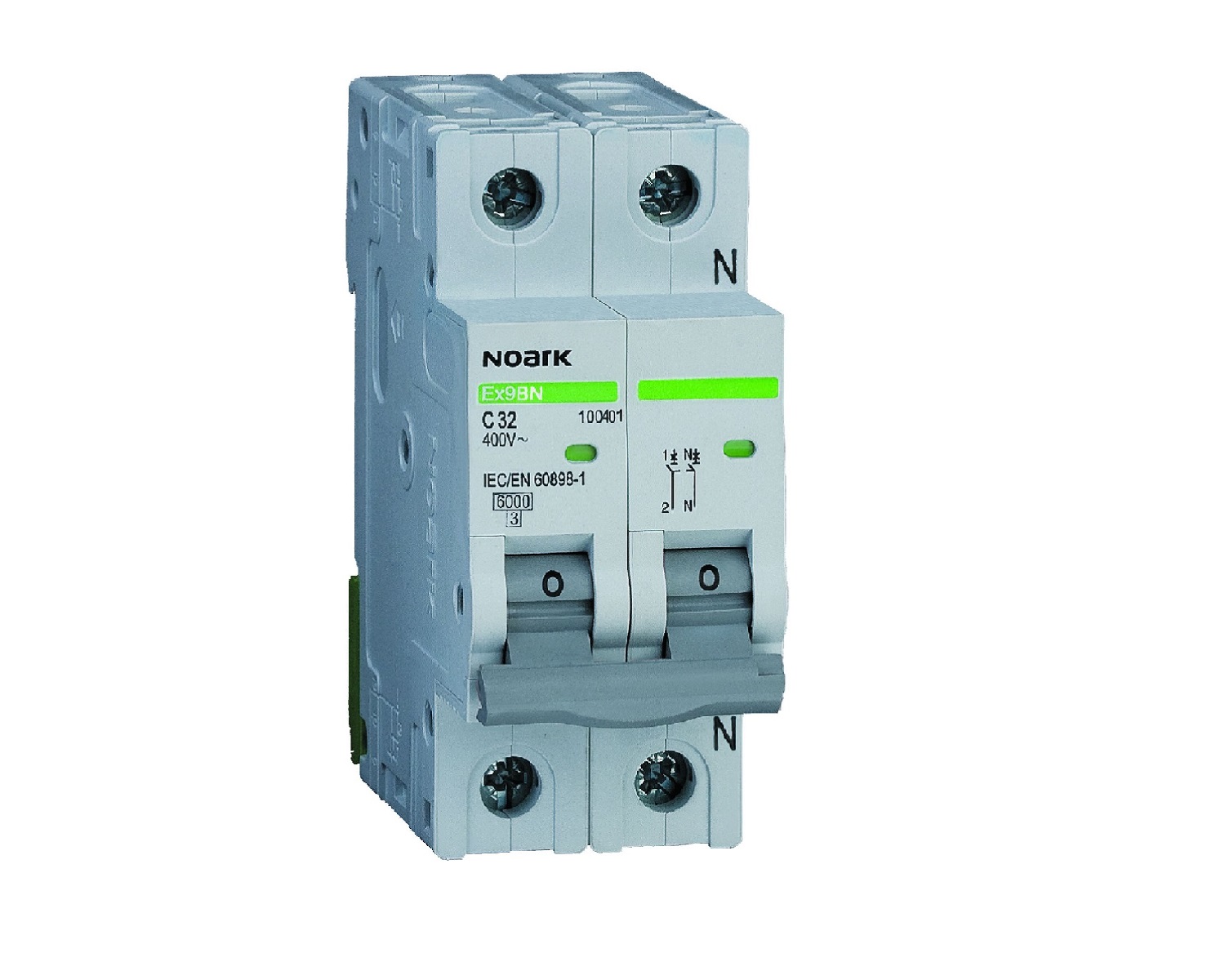 Intrerupator automat Siguranta 1P+N 20A 4,5KA caracteristica C Noark Ex9BS 102140 