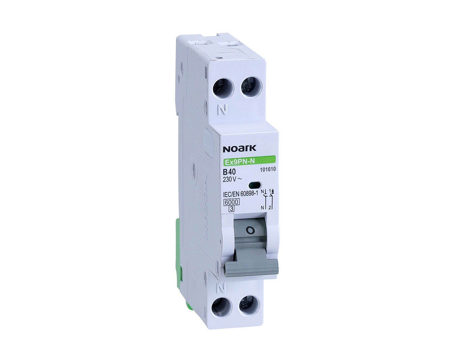 Intrerupator automat Siguranta 1P+N 2A 4,5KA caracteristica C Noark Ex9PN-S 101590