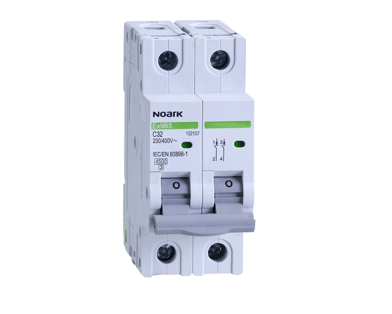 Intrerupator automat Siguranta 2P 20A 4,5KA caracteristica C Noark Ex9BS 102155