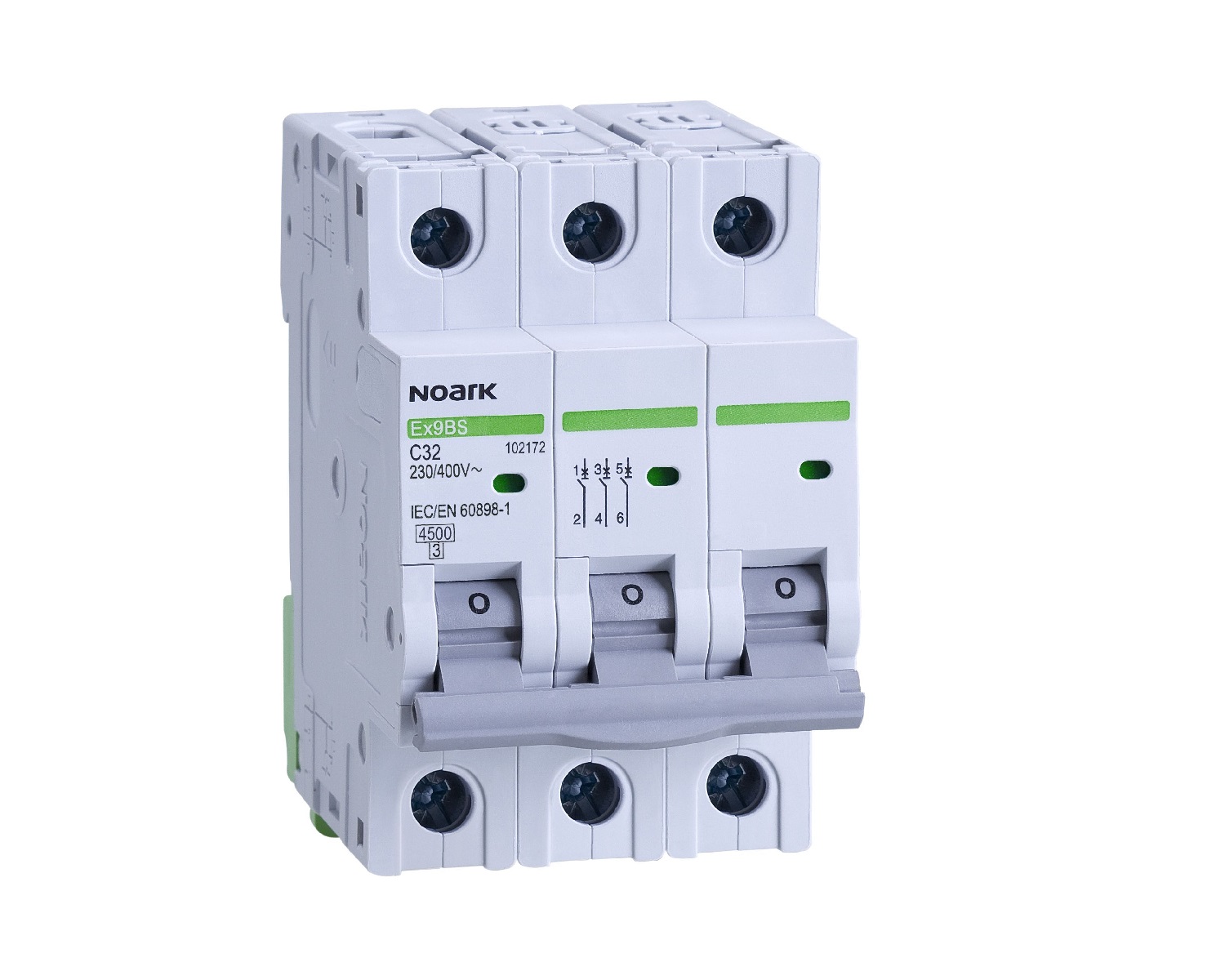 Intrerupator automat Siguranta 3P 32A 4,5KA caracteristica C Noark Ex9BS 102172