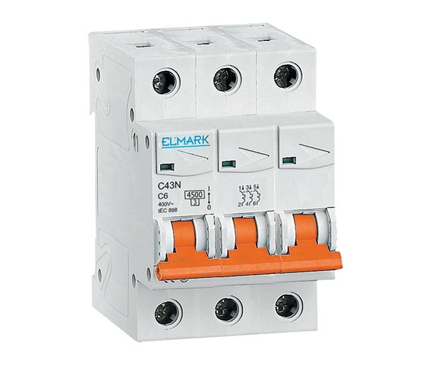 Siguranta electrica automata Elmark 3P 40A 4 5kA Curba C SIGMA 41547CS,