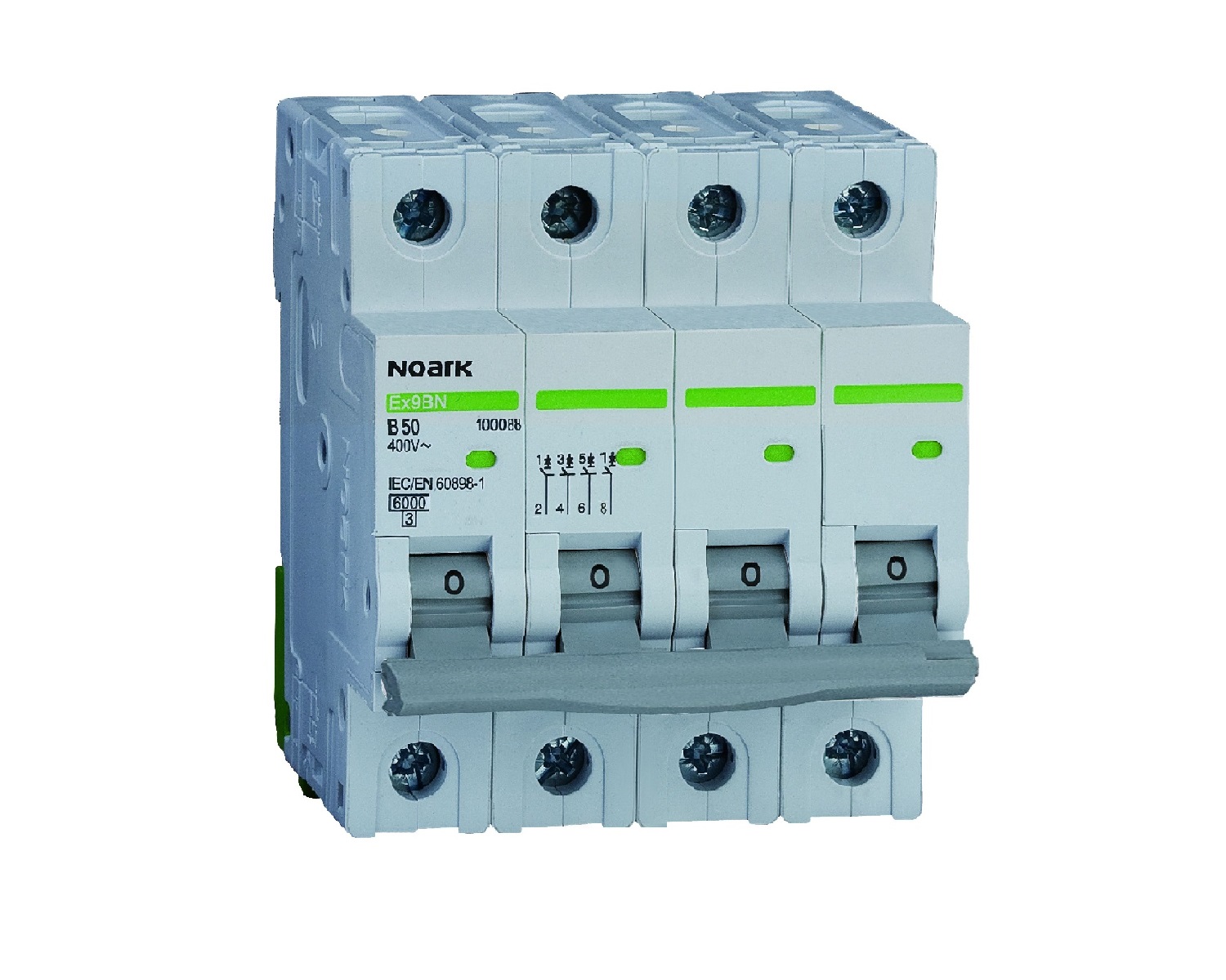 Intrerupator automat Siguranta 4P 16A 6KA caracteristica C Noark Ex9BN 100173