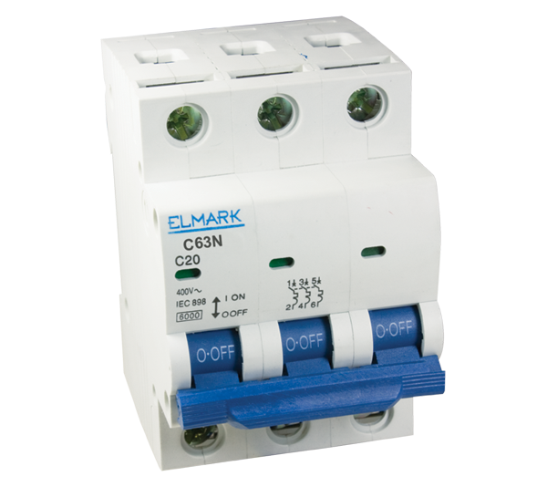 Siguranta electrica automata Elmark 6КА C63N 4A Curba С 41304,