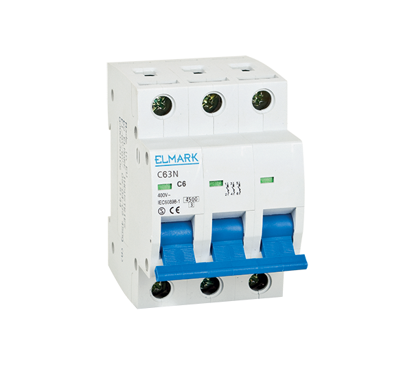 Siguranta electrica automata Elmark 63N 2A 3P Curba C 41302N,