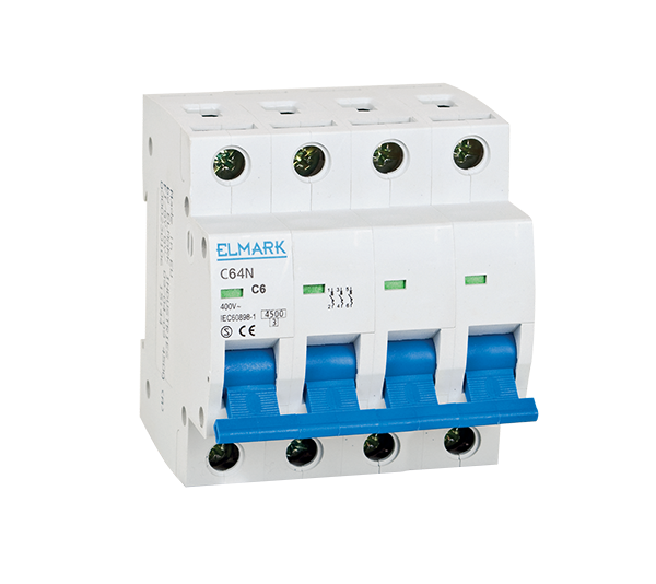 Siguranta electrica automata Elmark 64N 16A 4P Curba B 41816N,