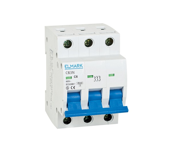Siguranta electrica automata Elmark 6kA 3P 40A Curba B omega 41740NO,