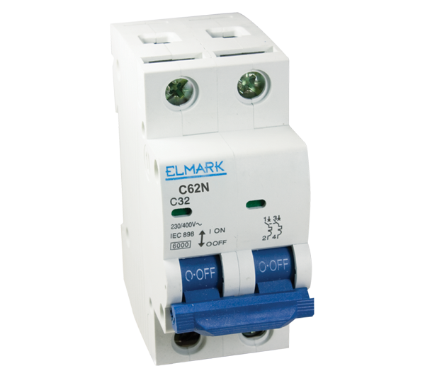 Siguranta electrica automata Elmark 6KA C62N 6A Curba С 41206,