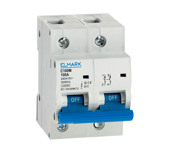 Siguranta electrica automata Elmark C100M 2P 80A Curba С 41280,