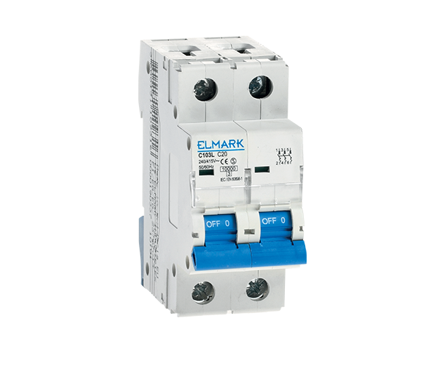 Siguranta electrica automata Elmark C101L 25A 2P Curba C 41208,