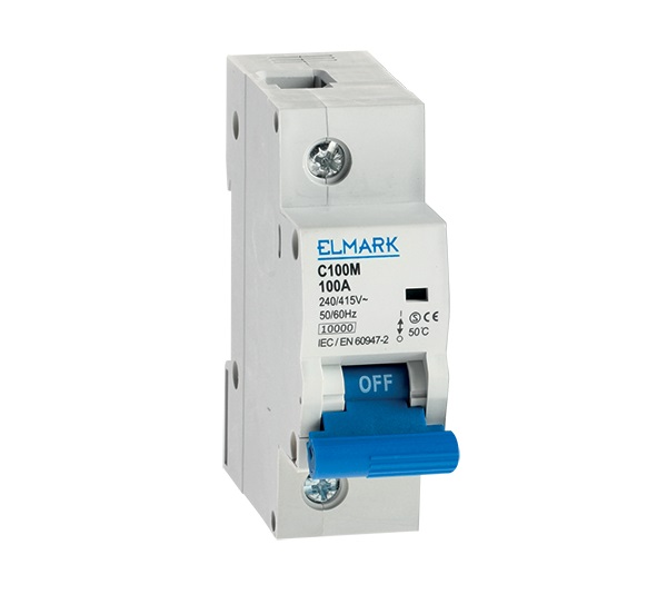 Siguranta electrica automata Elmark MCB C100M 10kA 1P 80A Curba C OLD DESIGN 41180O