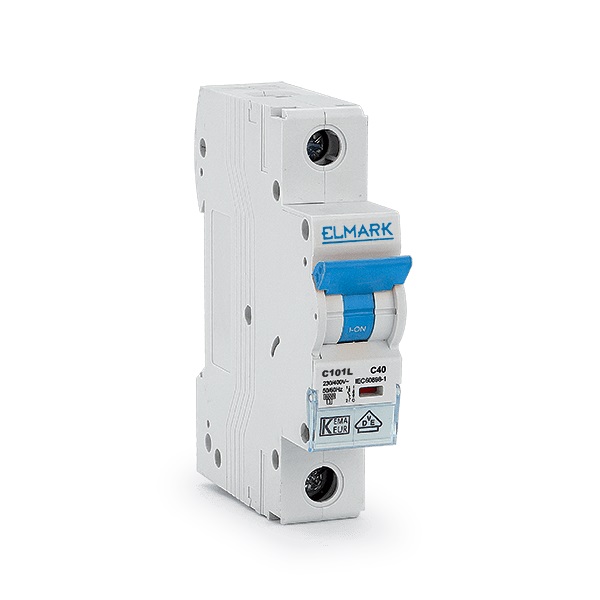 Siguranta electrica automata Elmark MCB C101L 40A 1P Curba C 41111C