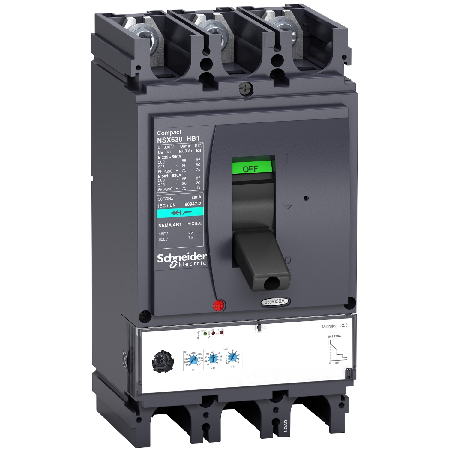 Intreruptor Auto Compact Nsx400Hb1 - Micrologic 2.3 - 400 A - 3 Poli 3D Schneider LV433622 