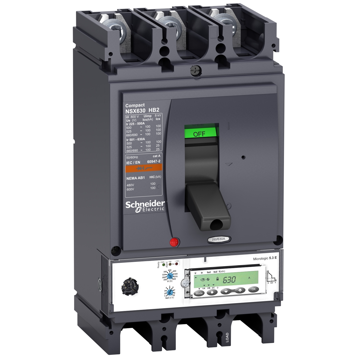 Intreruptor Auto Compact Nsx400Hb2 - Micrologic 5.3 E - 400 A - 3 Poli 3D Schneider LV433646 