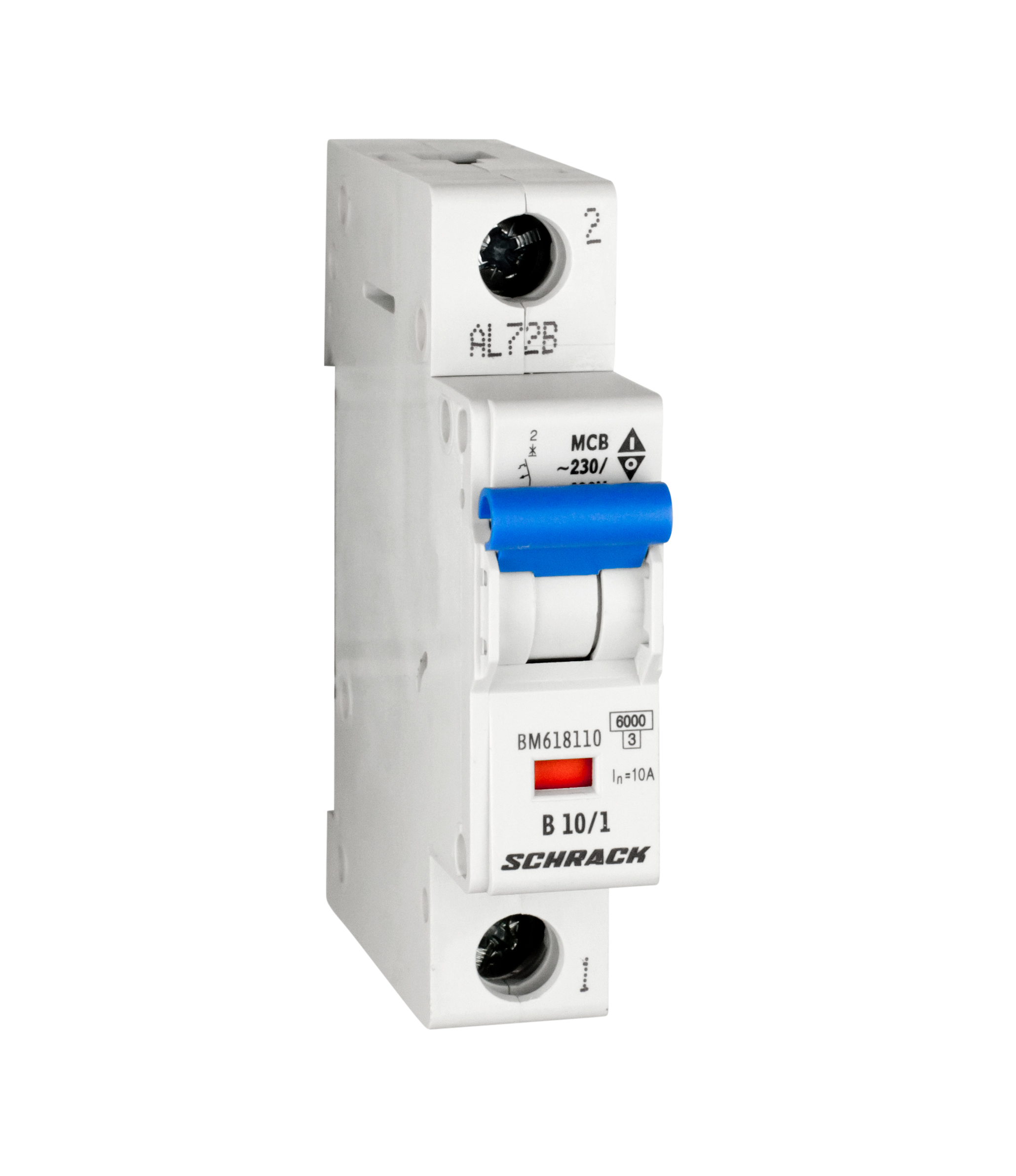 Intrerupator Automat Monopolar 1P Schrack Curba B 10A 6kA Schrack BM618110--