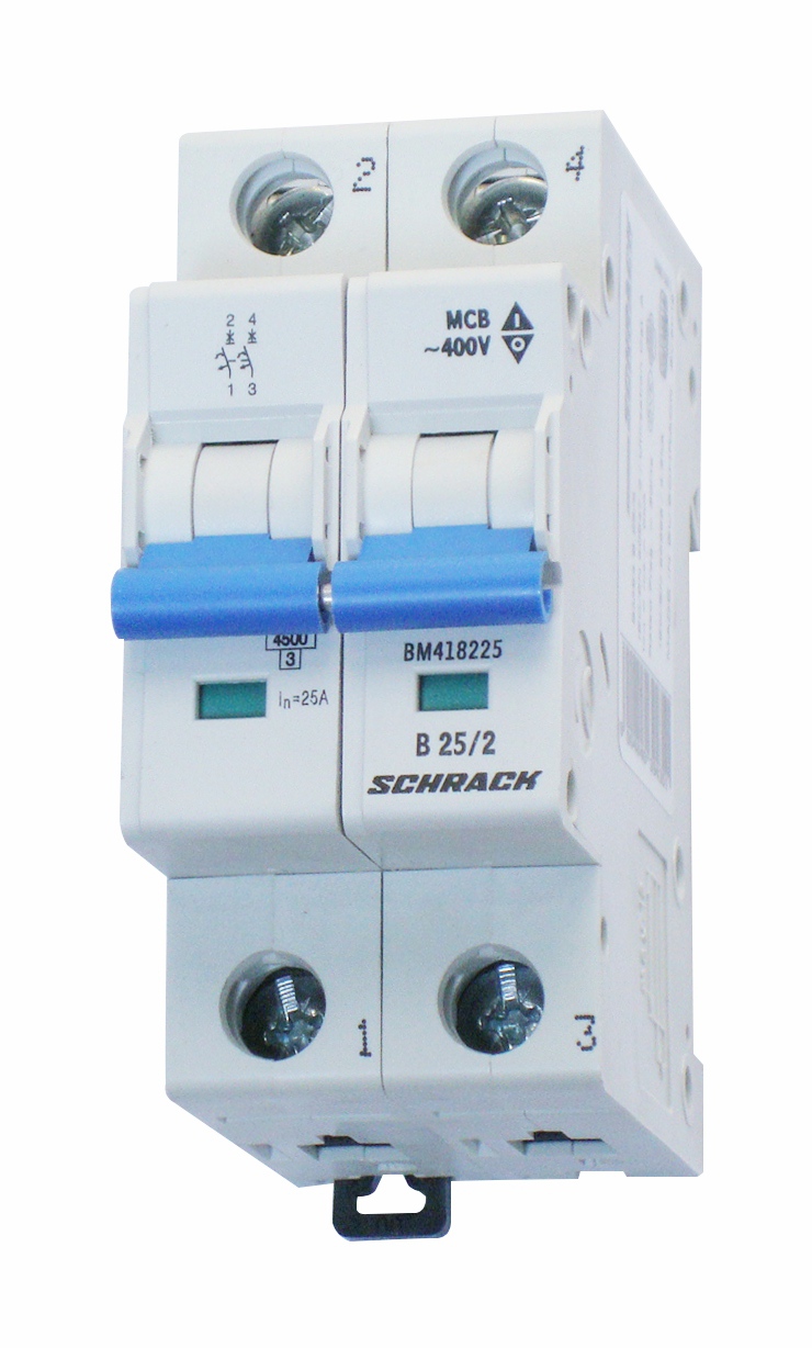 Intrerupator, automat, bipolar, 2p, schrack, curba, b, 10a, 4.5ka, schrack, bm418210--