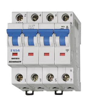 Intrerupator Automat Tetrapolar 3P+N Schrack Curba B 16A 6kA Schrack BM618816--
