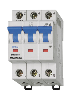 Intrerupator, automat, tripolar, 3p, schrack, curba, b, 40a, 6ka, schrack, bm618340--