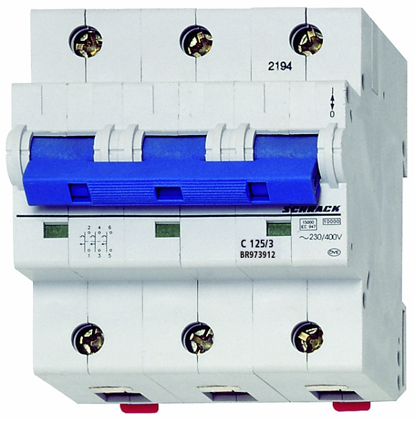 Intrerupator Automat Tripolar 3P Schrack Curba C 125A 10kA Schrack BR973912--