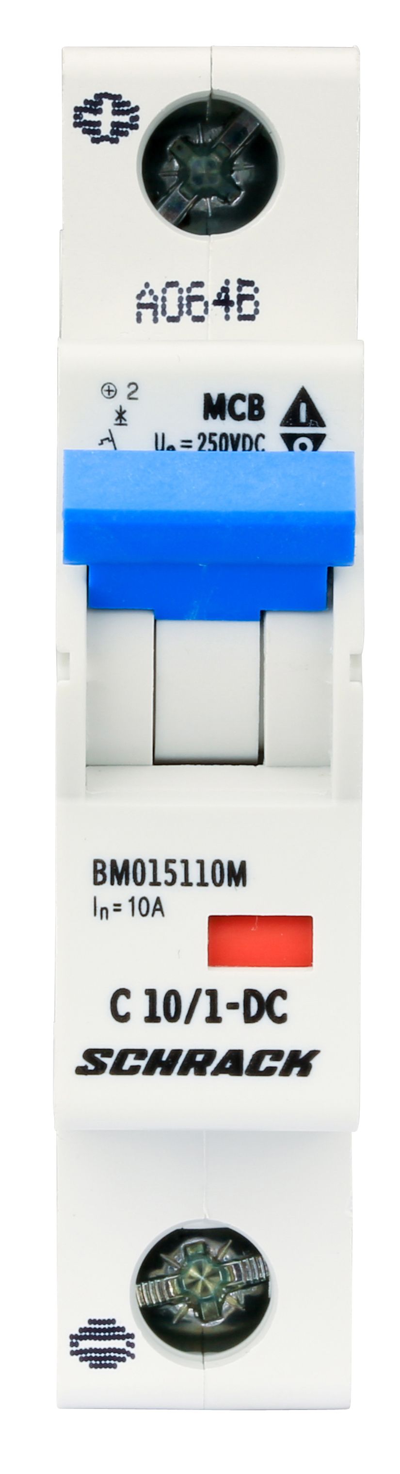 Intrerupator, automat, monopolar, 1p, schrack, curba, c, 10a, curent continuu, schrack, bm015110me