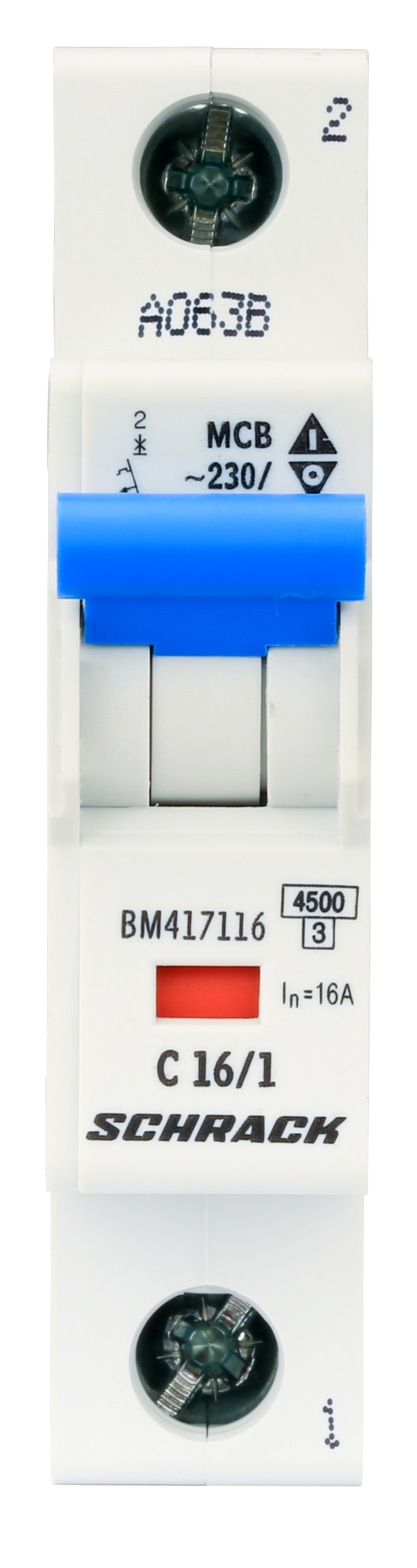 Intrerupator Automat Monopolar 1P Schrack Curba C 16A 4.5kA Schrack BM417116--