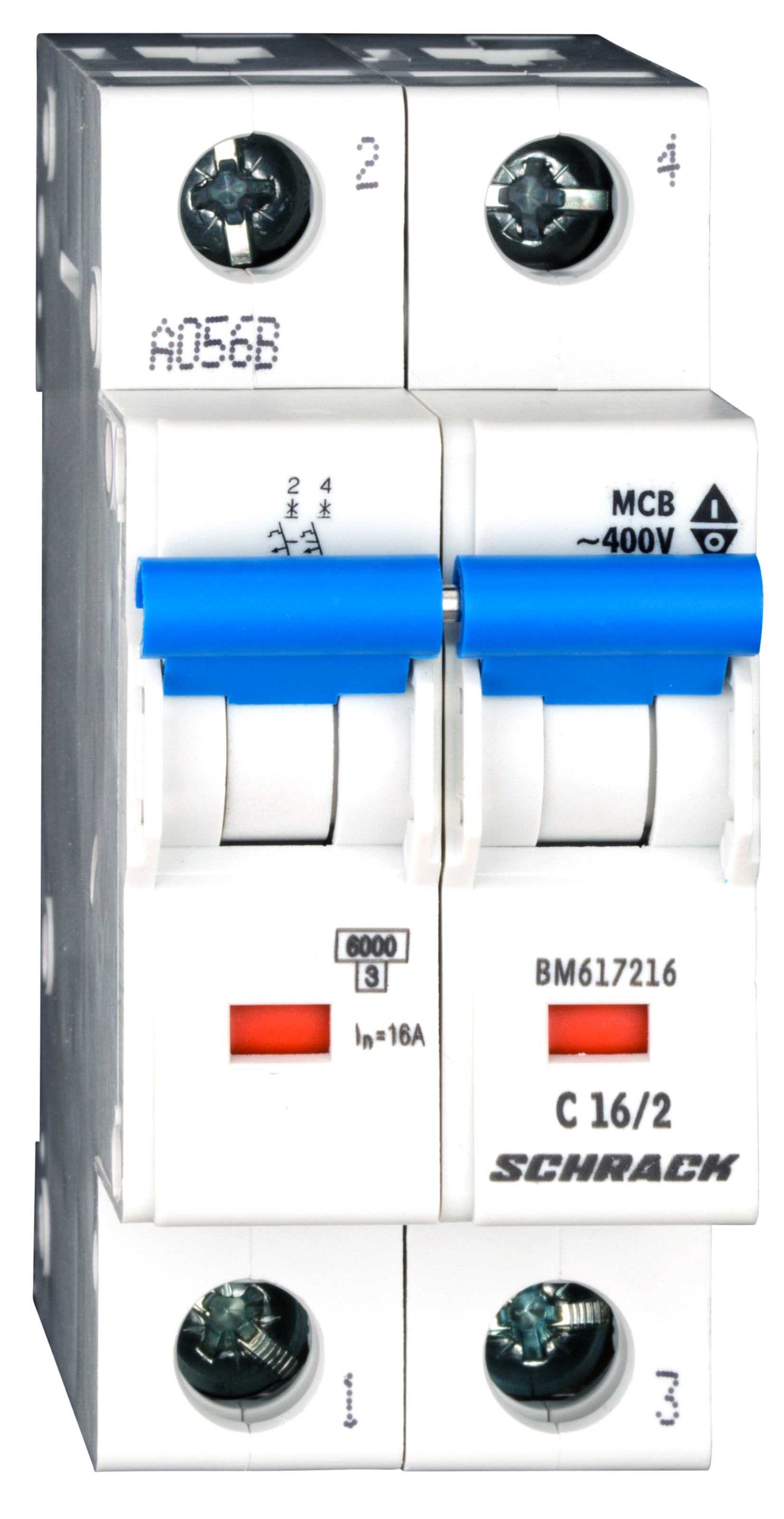 Intrerupator Automat Bipolar 2P Schrack Curba C 16A 6kA Schrack BM617216--