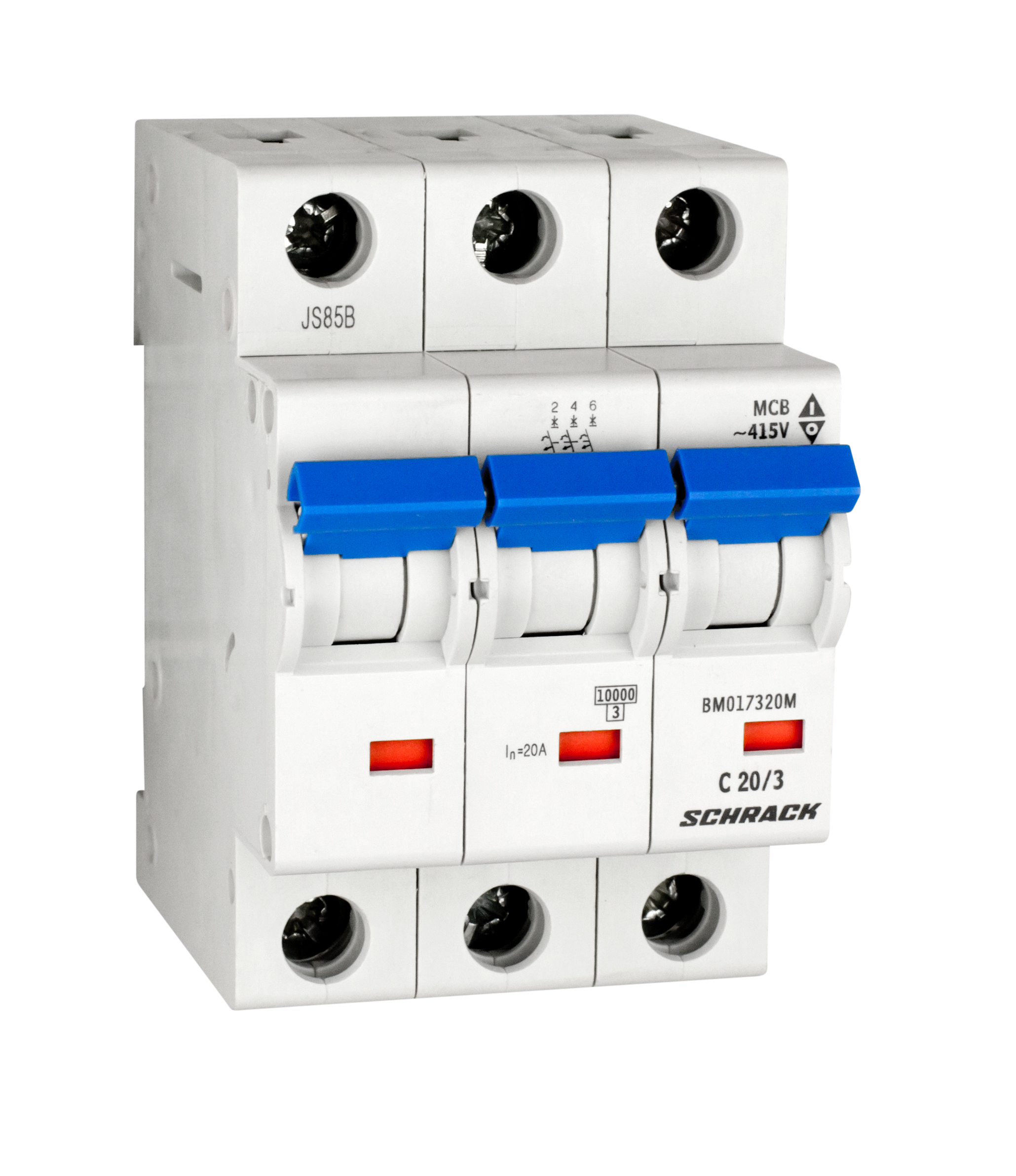 Intrerupator, automat, tripolar, 3p, schrack, curba, c, 20a, 10ka, schrack, bm017320me