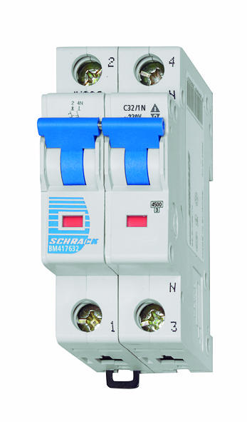 Intrerupator Automat Bipolar 1P+N Schrack Curba C 32A 4.5kA Schrack BM417632--
