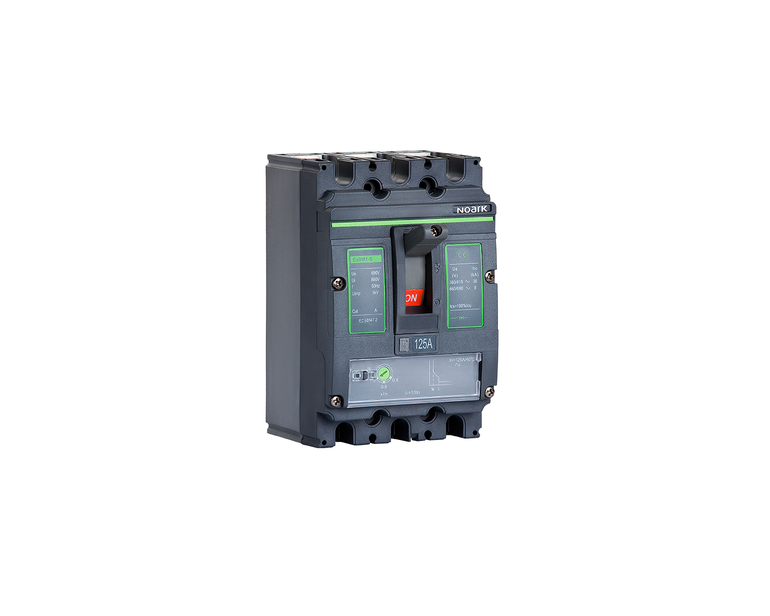 Intreruptor automat tip usol 3P 125A 36kA dimensiune cadru M1 Noark Ex9M1S TM 111800