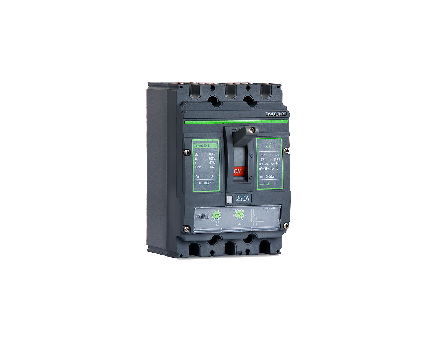Intreruptor automat tip usol 3P 250A 36kA dimensiune cadru M2 Noark Ex9M2S TM 111906