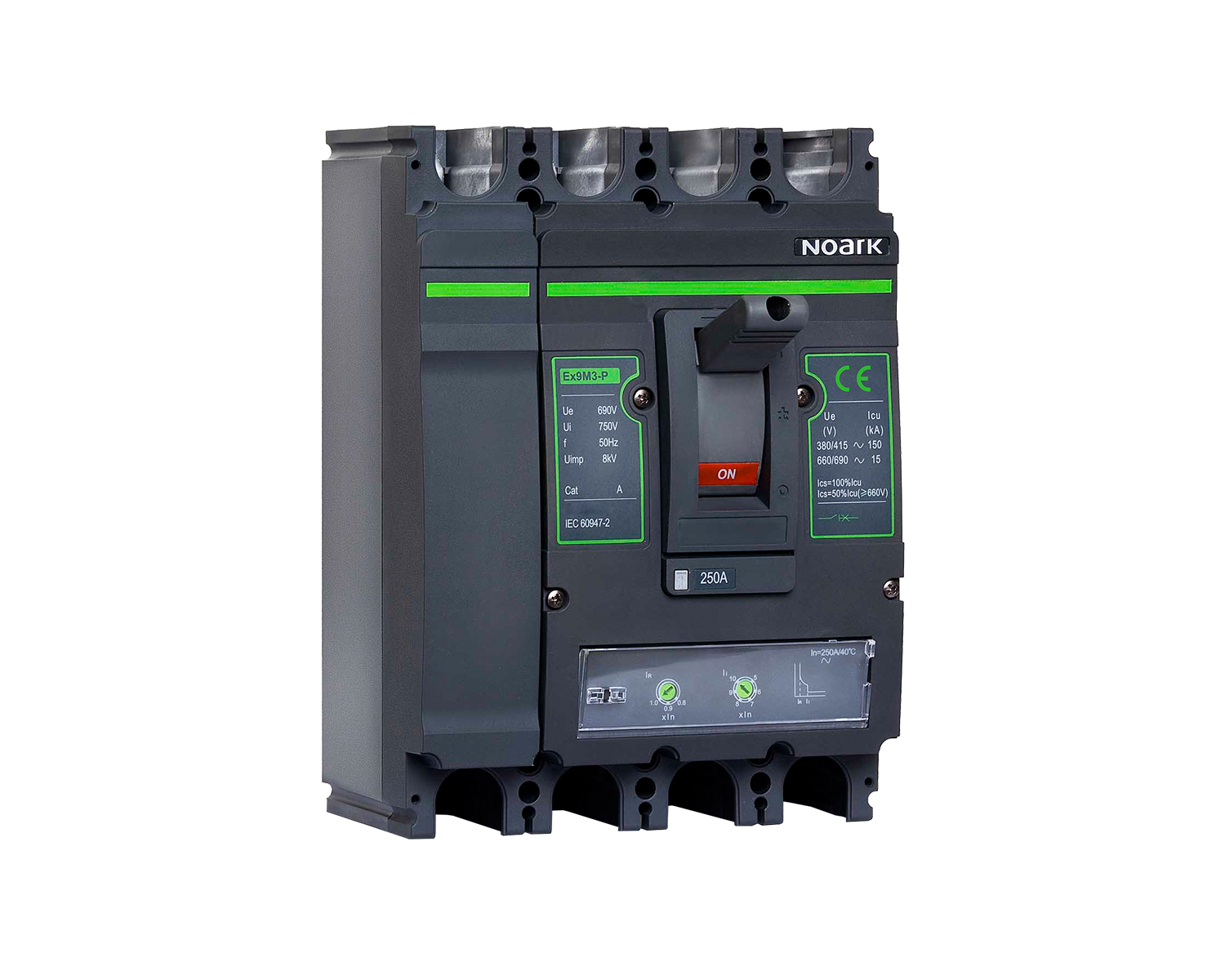Intreruptor automat tip usol 4P 400A 36kA dimensiune cadru M3 Noark Ex9M3S TM 111969