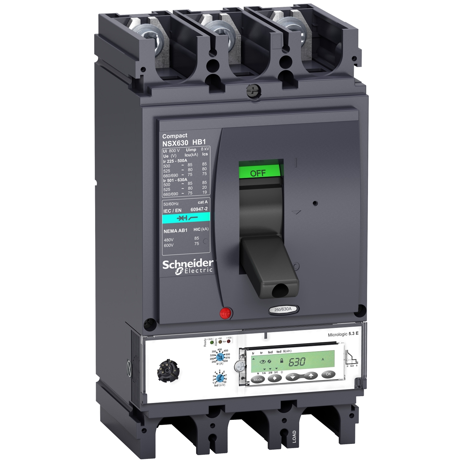 Intreruptor Auto Compact NSX400HB1 - Micrologic 5.3 E - 400 A - 3 poli 3d Schneider LV433626 