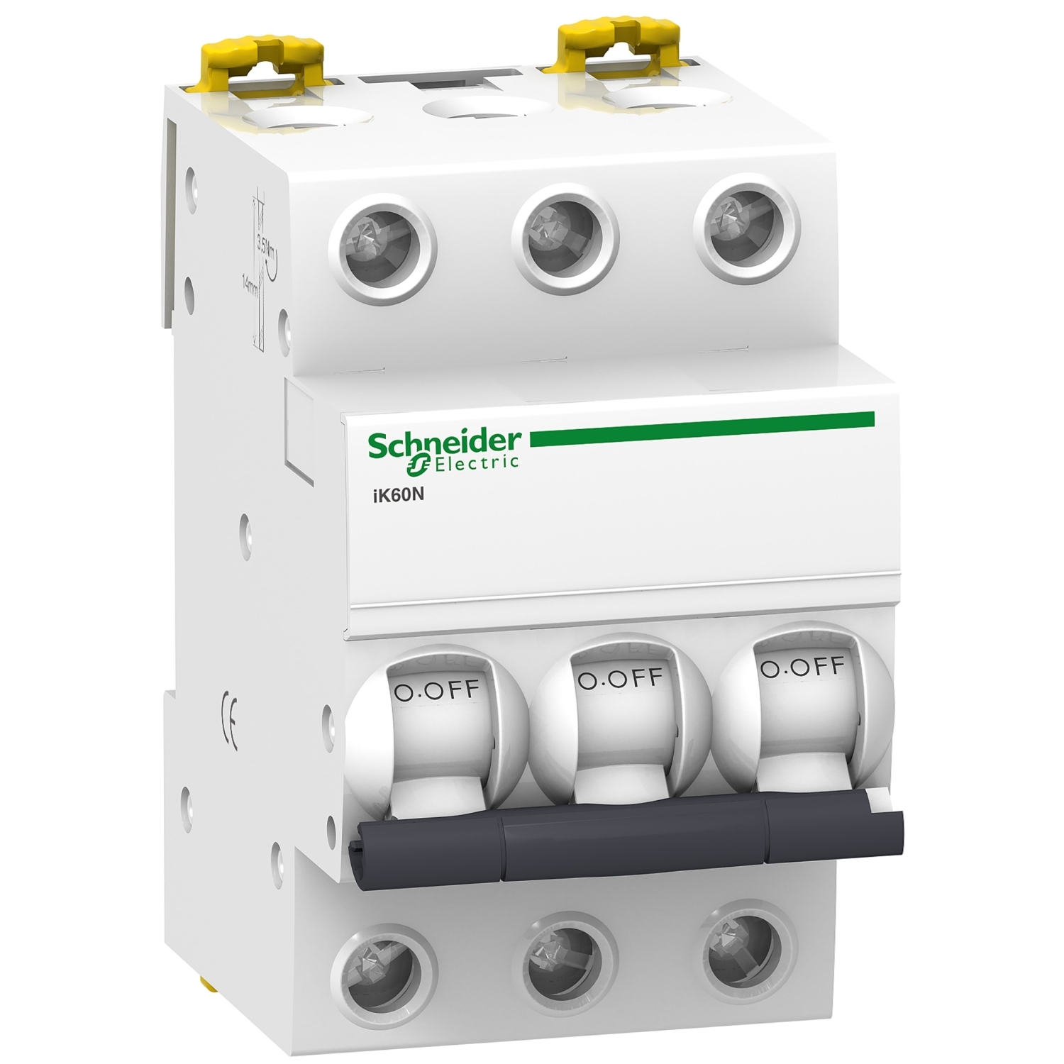 Intrerupator automat siguranta - ik60n - 3P - 63 A - curba C Schneider A9K24363