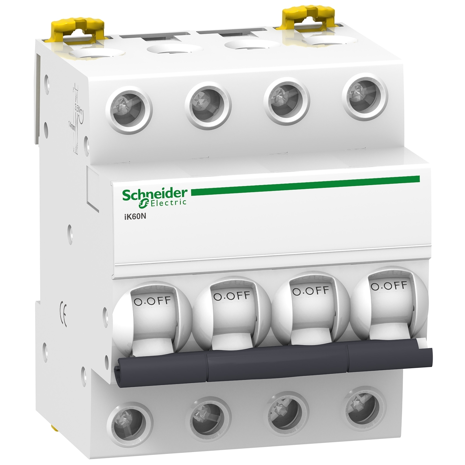 Intrerupator automat siguranta - Ik60N - 4P - 6 A - Curba C Schneider A9K24406
