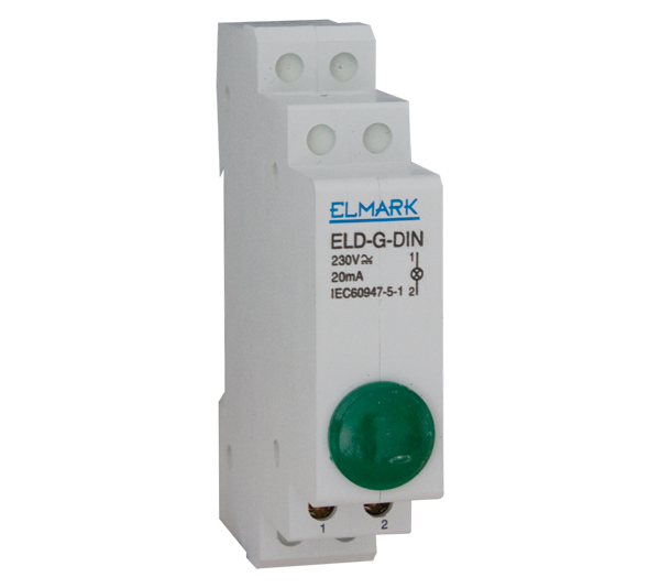 Lampa ELD galbena 230V SINA DIN  401502, Elmark