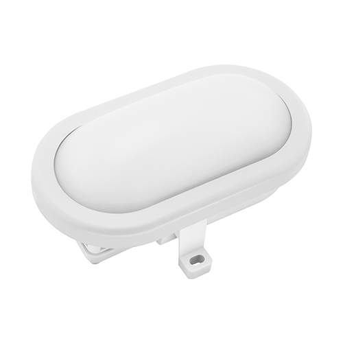 Plafoniera, Led, Ultralux, 10W, alba, ovala, SMD2835, 4200K-lumina neutra, IP44, D115X170, LBH1042WH