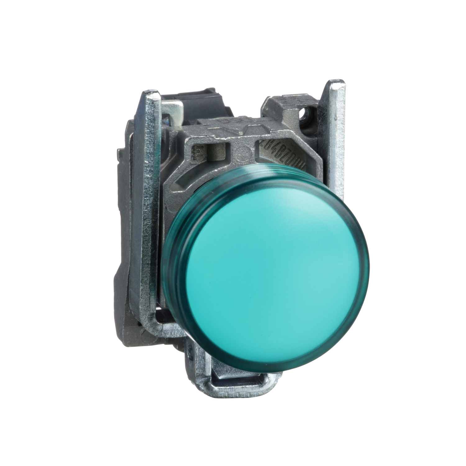 Lampa pilot complet verde Ø22 lentile netede cu LED integral 24V, Schneider, XB4BVB3 
