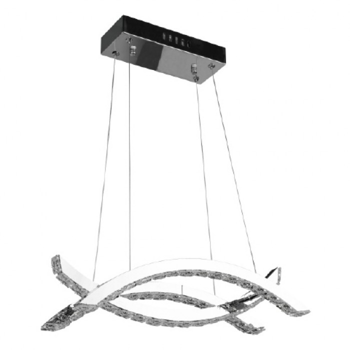 Candelabru, Horoz, LED, Aviator-24, Crom, Crystal, LED, 24W, 4000K, 180-260V, 0Ssp-019-038-0024-010